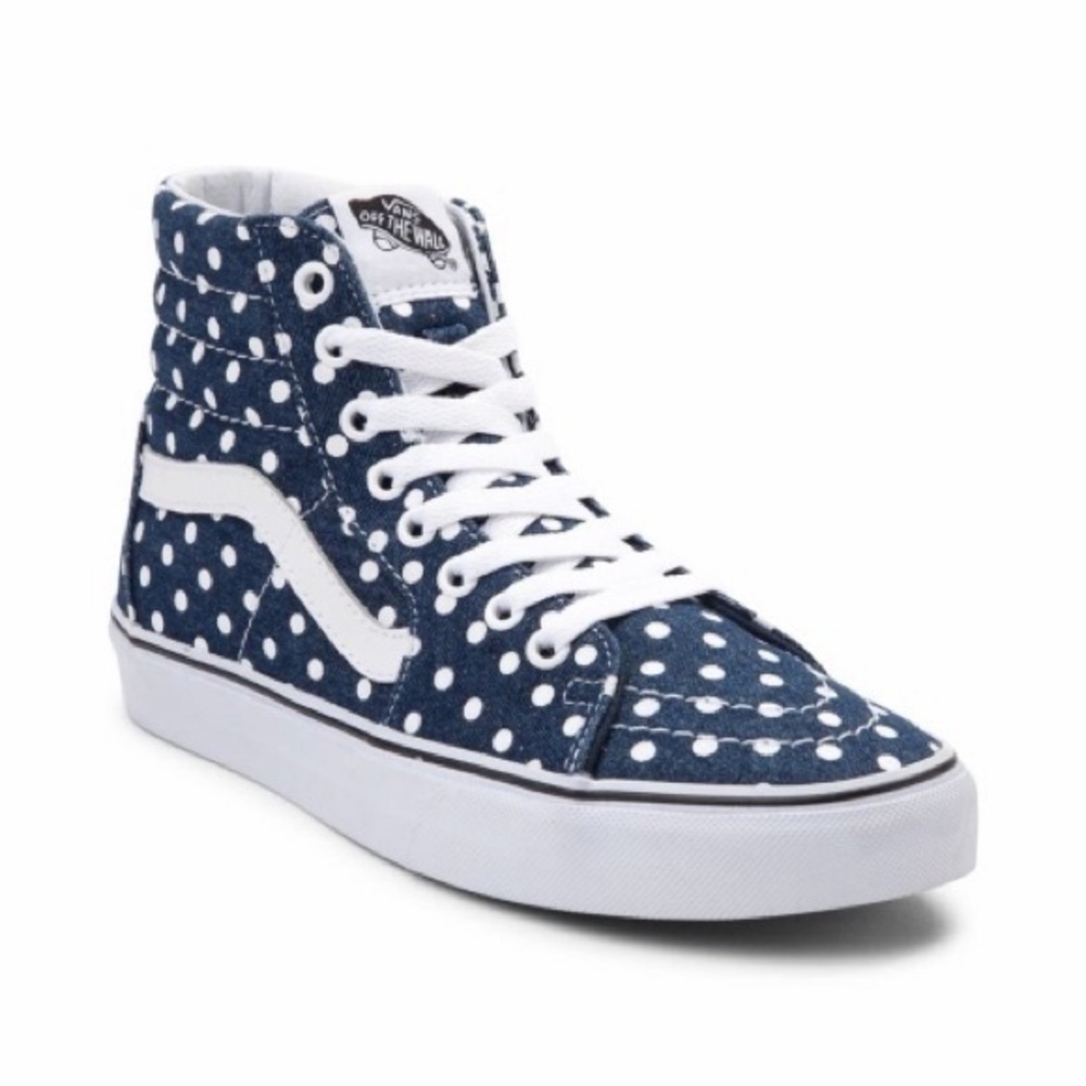 Vans Polka Dot Denim sneakers sz 8